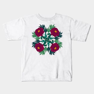 Dad’s Peony Tree Kids T-Shirt